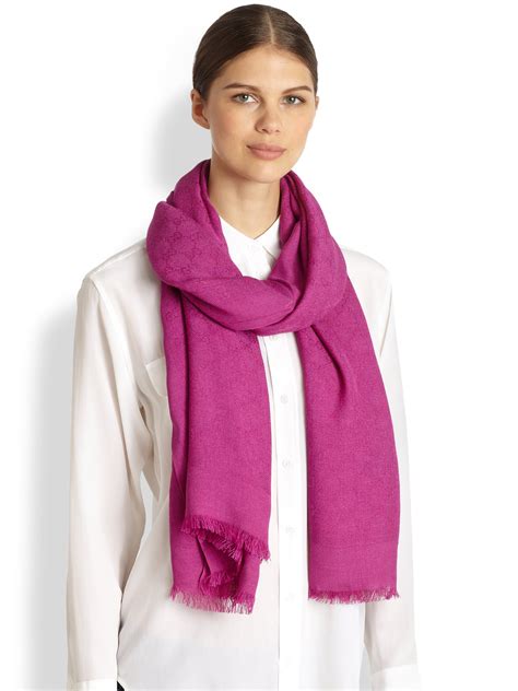 cashmere gucci scarf|gucci wool scarf women's.